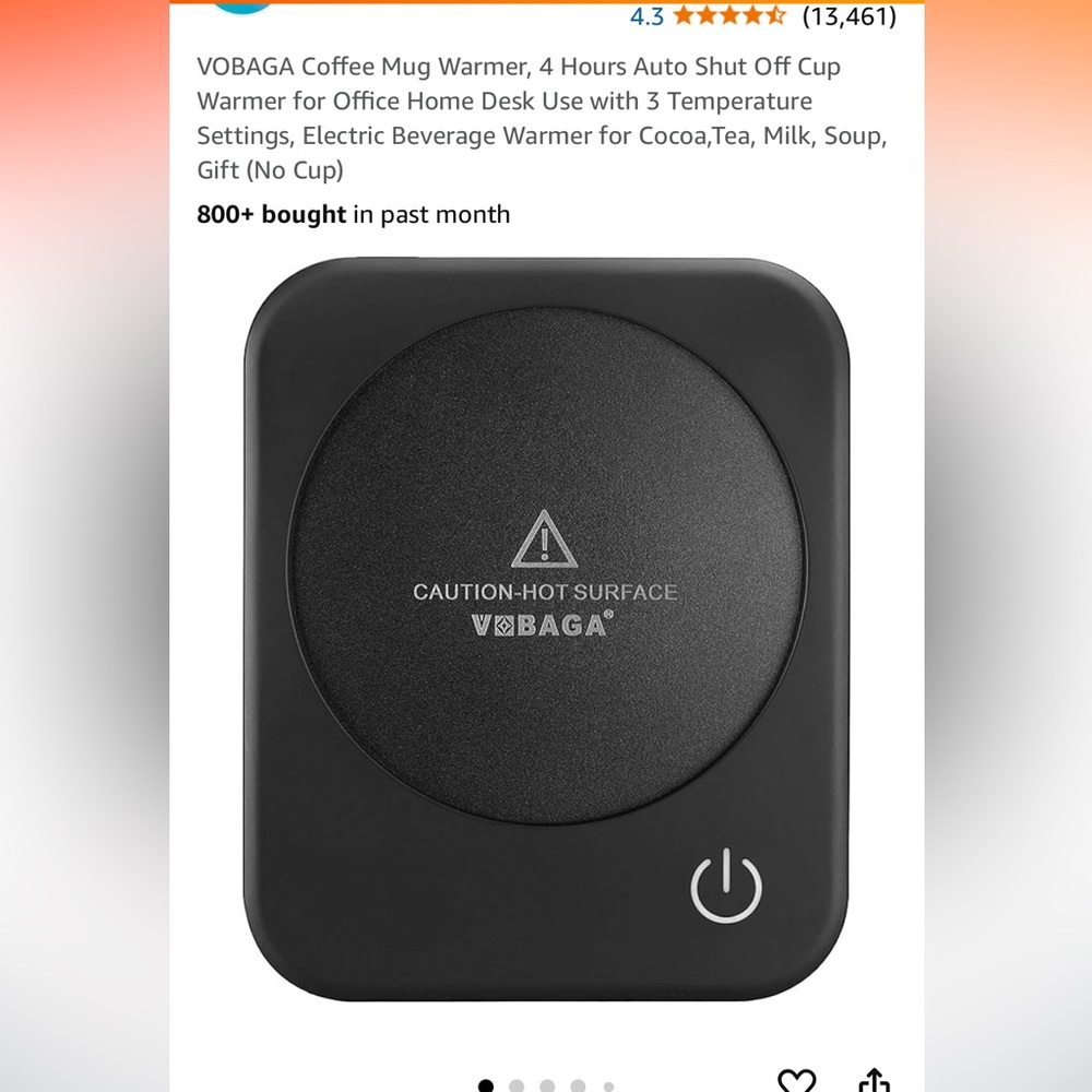 VOBAGA mug warmer
